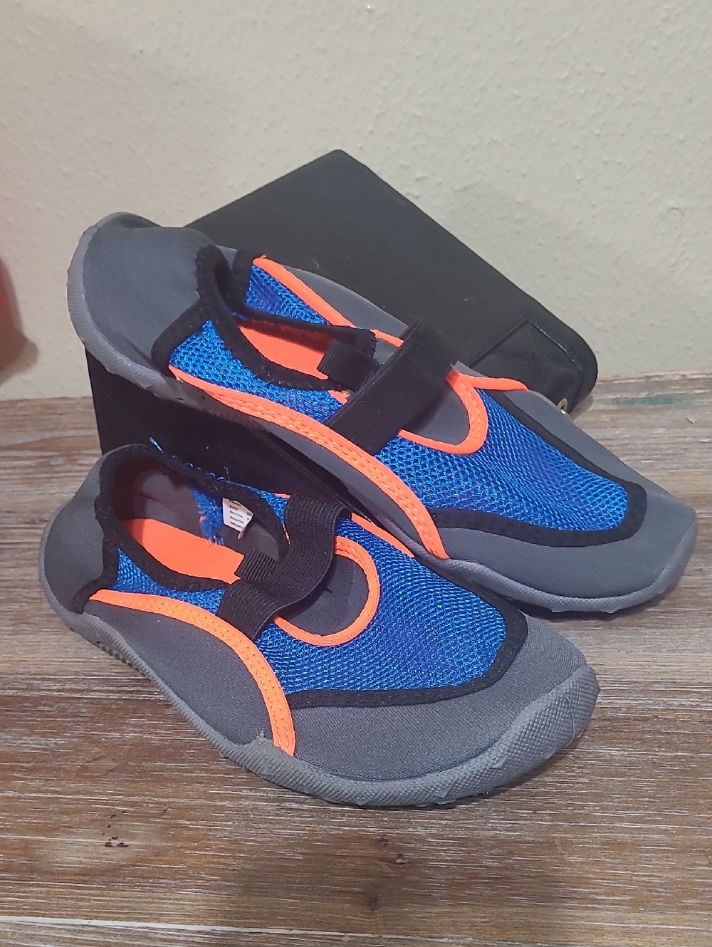 Kids Blue and Orange Water Shoes